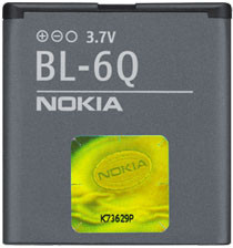 аккумулятор Nokia BL-6Q для телефона Nokia 6700 classic