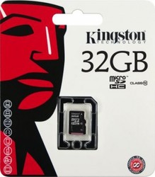 карта памяти Kingston Карта памяти micro SDHC Class 10 32GB microSD (TransFlash)
